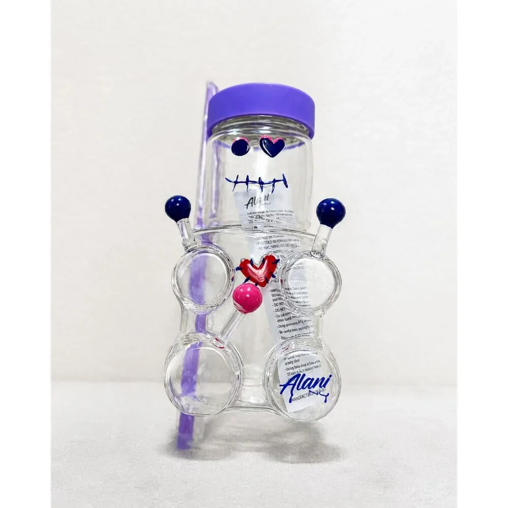 Alani Nu Hexie Glass Cup Limited Edition Curious Collection NEW IN BOX + Straw